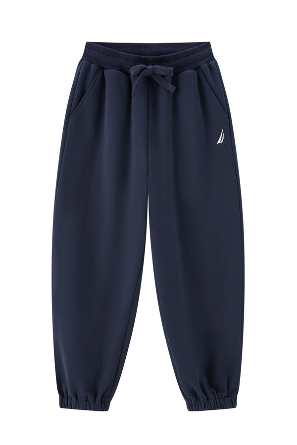 Solid Knitted Kid's Trouser