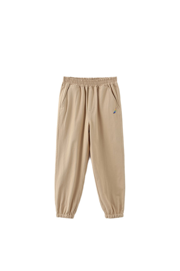 Solid Khaki kid's trouser