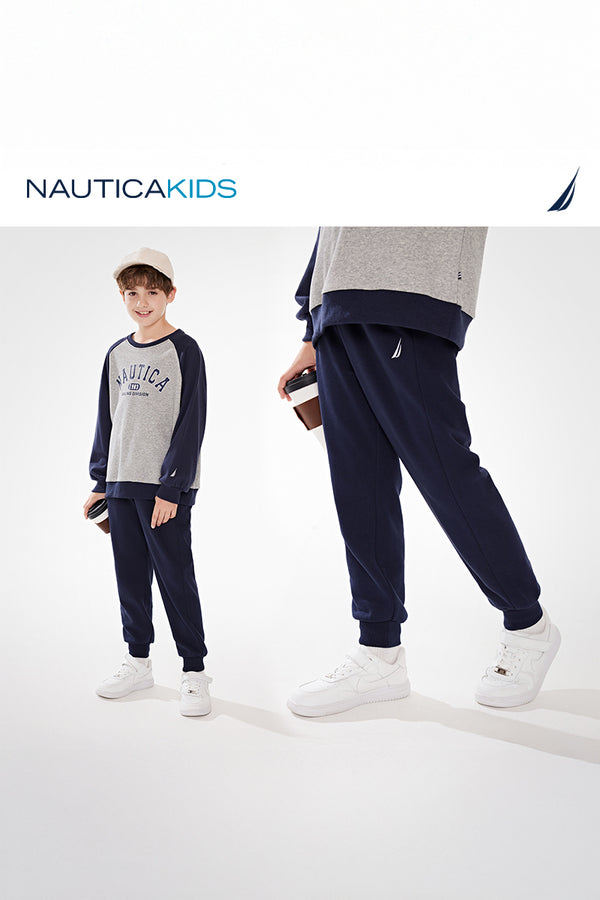 Solid Knitted Kid's Trouser