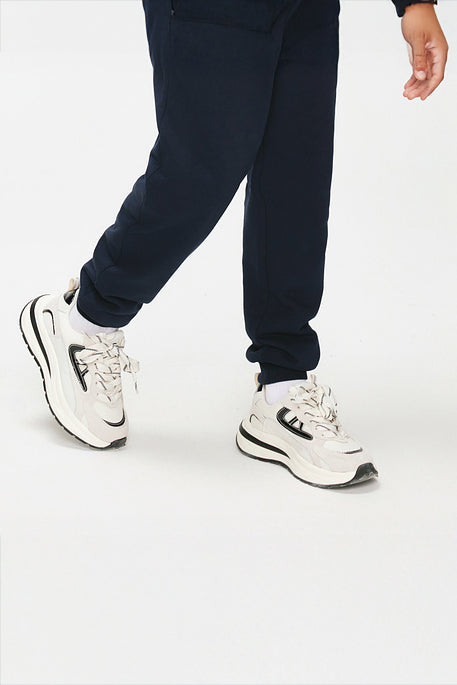 Solid Knitted Kid's Trouser