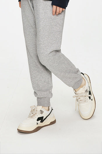 Solid Knitted Kid's Trouser