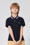 Printed Short Sleeve Polo Shirt