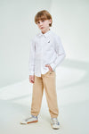 Solid Khaki kid's trouser