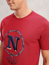 Men's Graphic T-Shirt - Brick Red