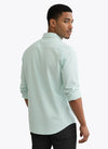 Men's Solid Long Sleeve Oxford Shirt-Mint