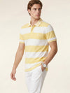 Men's Striped Polo T-Shirt - Yellow