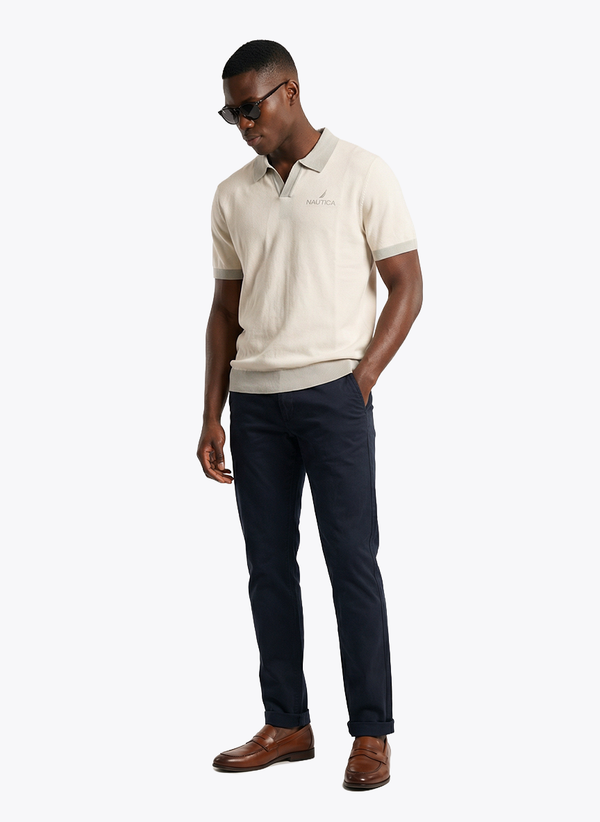 Men's Short Sleeve Polo - Whispher White