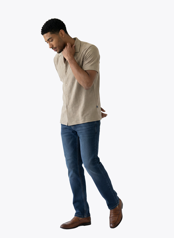 Men's Short Sleeve Shirt - Moss Grey