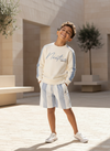 Boys Shorts - White/Blue