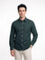 Men's Solid Long Sleeve Oxford Shirt - Dark Green