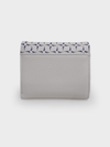 ELLA Tri-Fold Monogram Wallet - WHITE