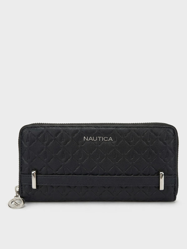 JOY Zip-Around Long Wallet - BLACK