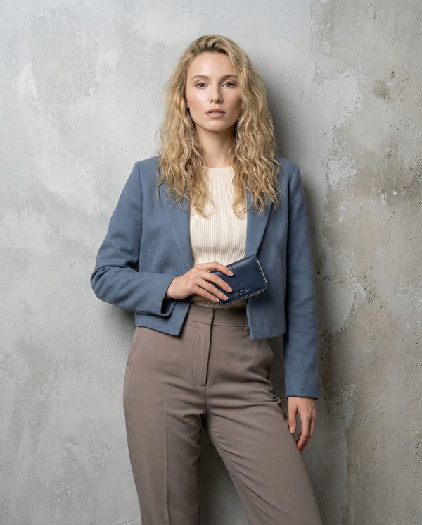 NORA Bi-Fold Wallet - BLUE