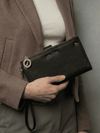 SIA Bi-Fold Wristlet - BLACK