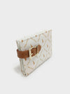 SUG Bi-Fold Monogram Wallet - WHITE