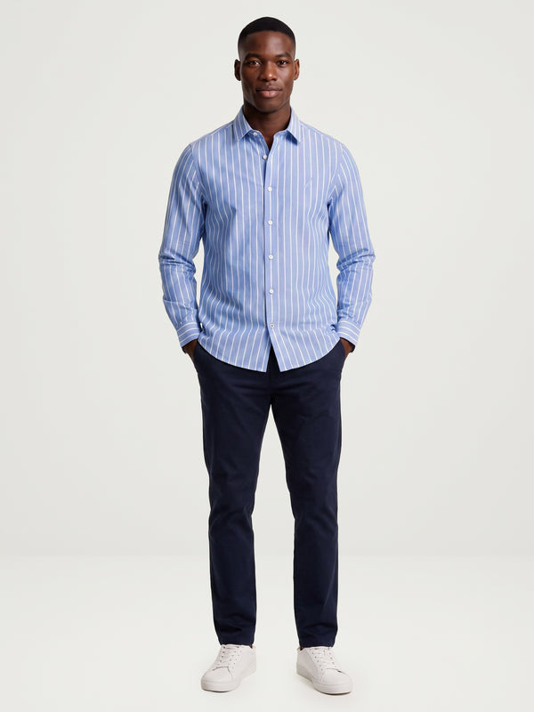 Men's Dyed Long Sleeve Shirt - Blue