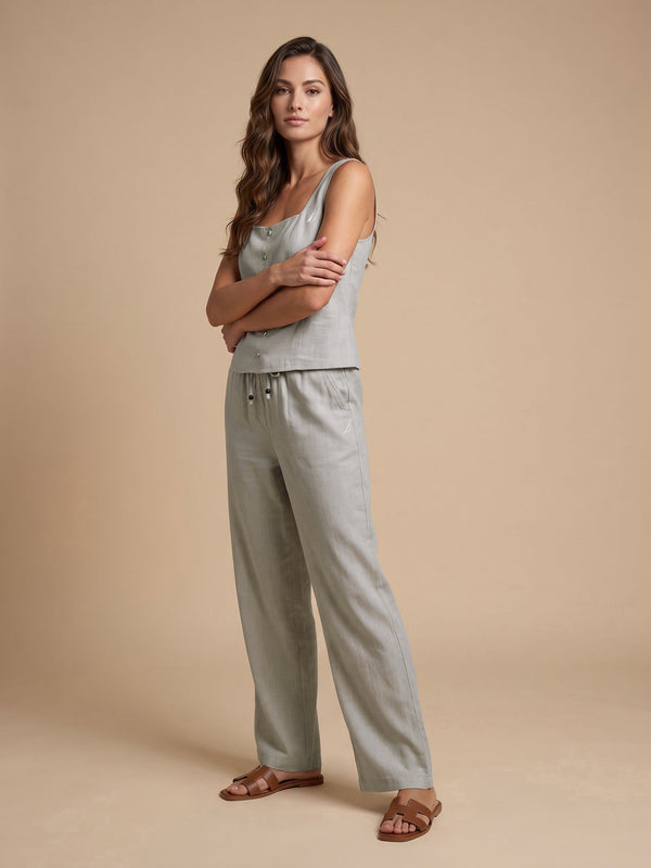 Women's Sleeveless top - Beige