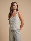 Women's Sleeveless top - Beige