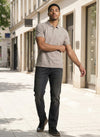 Men's Short Sleeve Polo - Moss Grey