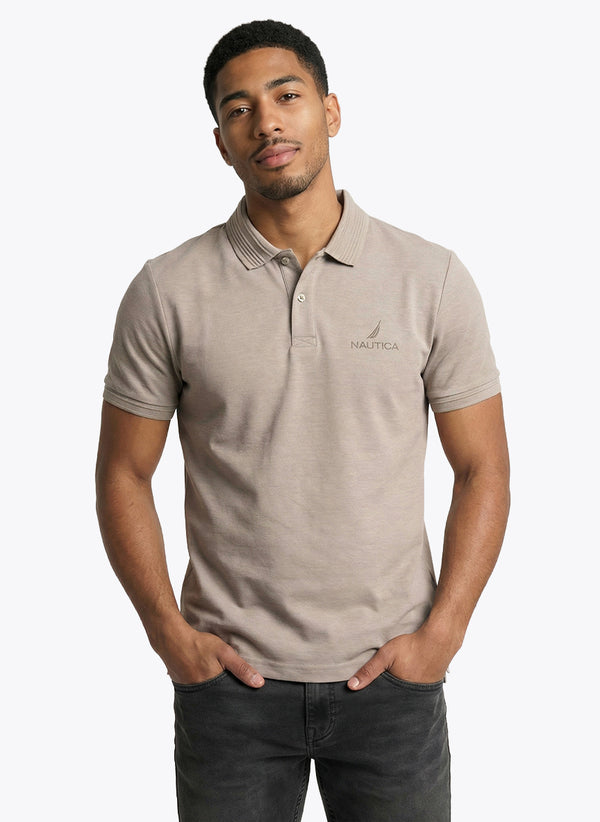 Men's Short Sleeve Polo - Moss Grey
