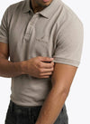 Men's Short Sleeve Polo - Moss Grey