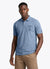 Men's Short Sleeve Graphic Printed Polo - Celestial blue