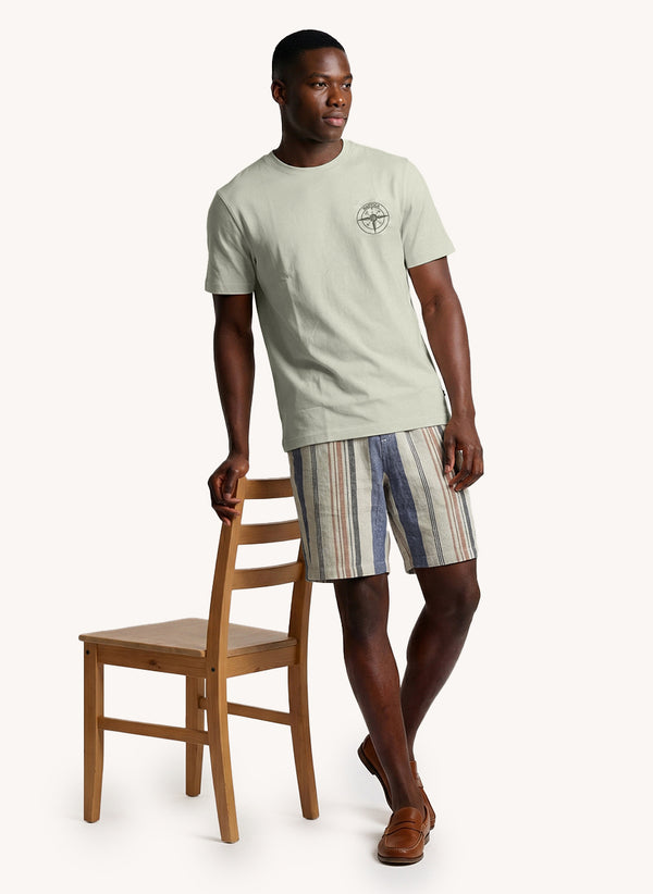 Men's Short Sleeve Printed Tee - Whisper White