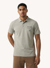Men's Short Sleeve Graphic Printed Polo - Grey