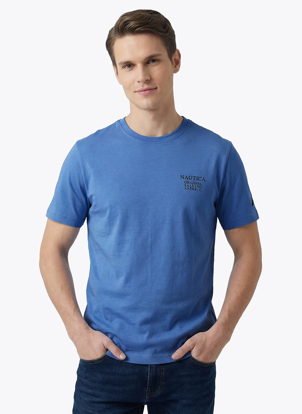 Men's Graphic Tee - Blue