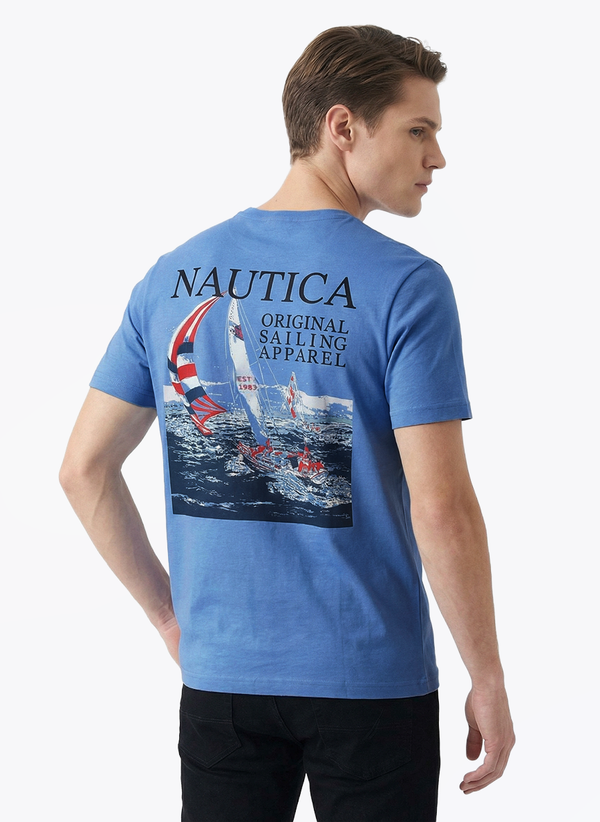 Men's Graphic Tee - Blue