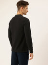 Nautica Men Polo Jet Black Regular Fit Long Sleeve Solid Polo T-Shirt