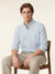Men's Long Sleeve Geometric Shirt - Light Blue