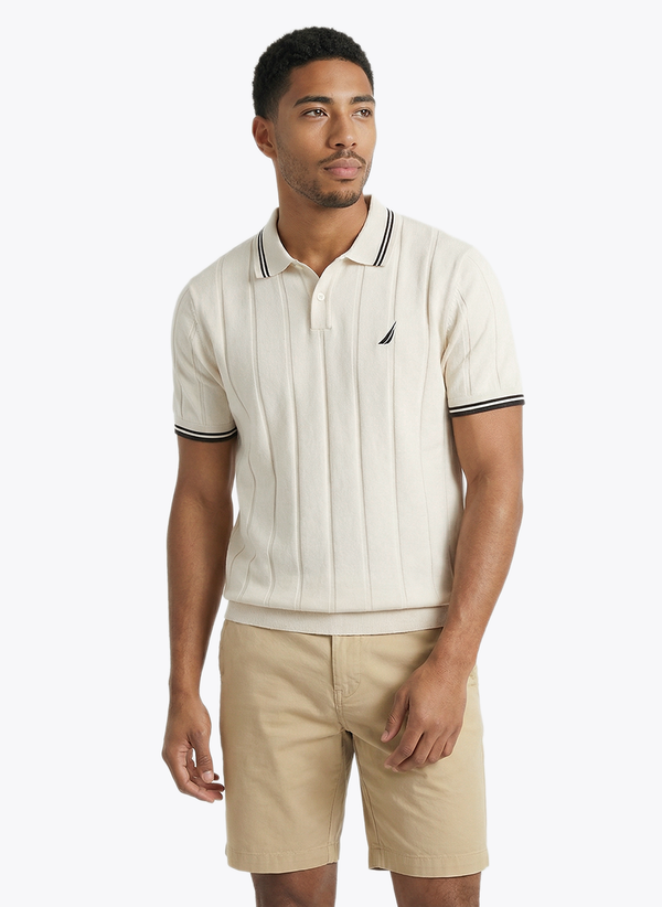 Men's Short Sleeve Polo - Whispher White