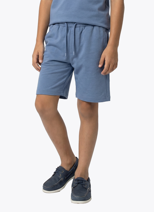 Boys Short set - White/Blue
