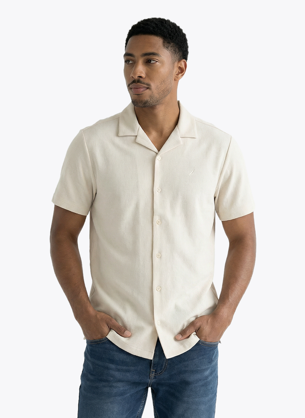 Men's Short Sleeve Shirt - Whispher White