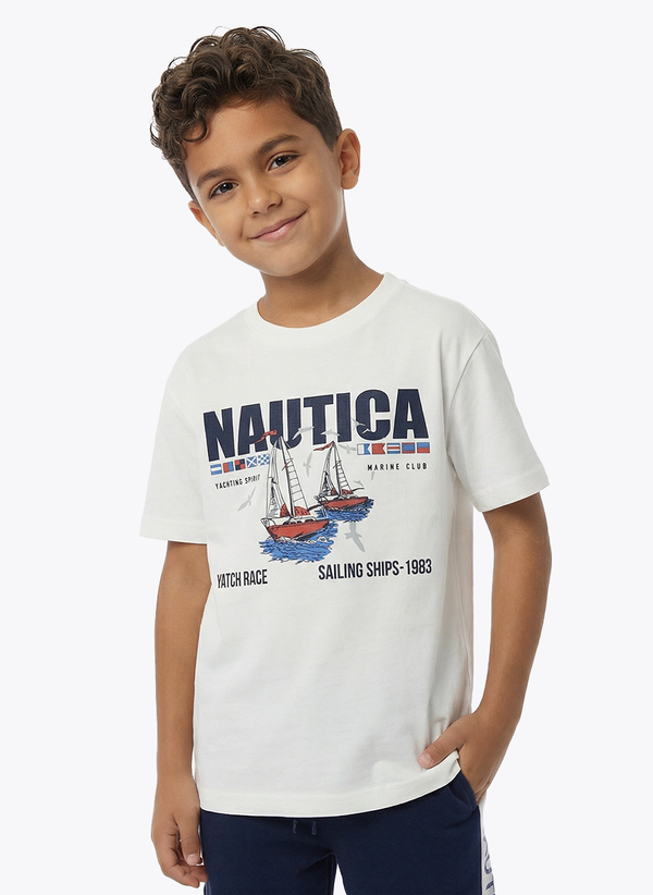 Boys Crew Neck T-shirt - White