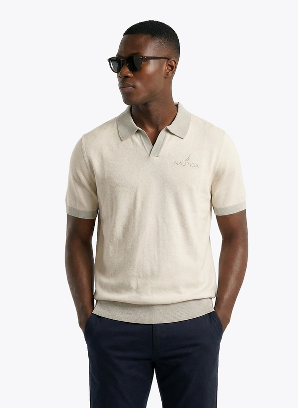 Men's Short Sleeve Polo - Whispher White
