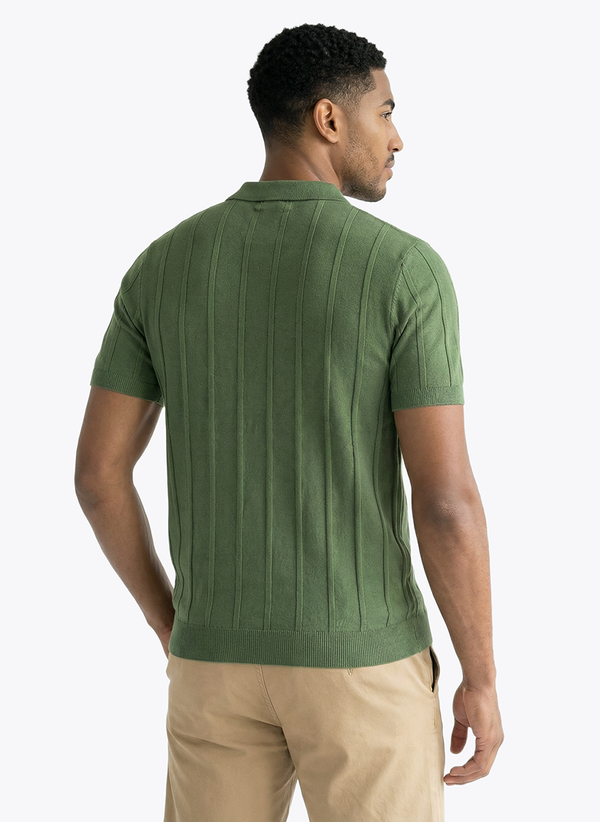 Men's Short Sleeve Polo - Green