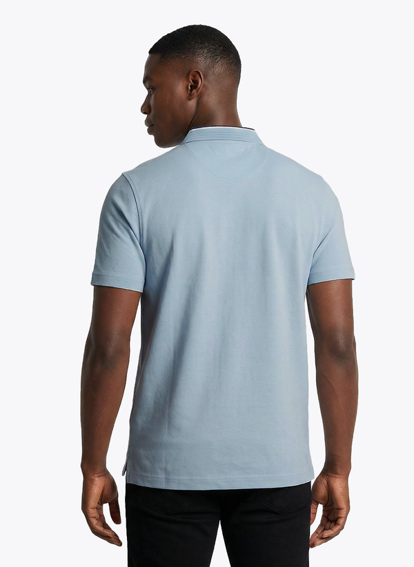 Men's Short Sleeve Polo - Blue