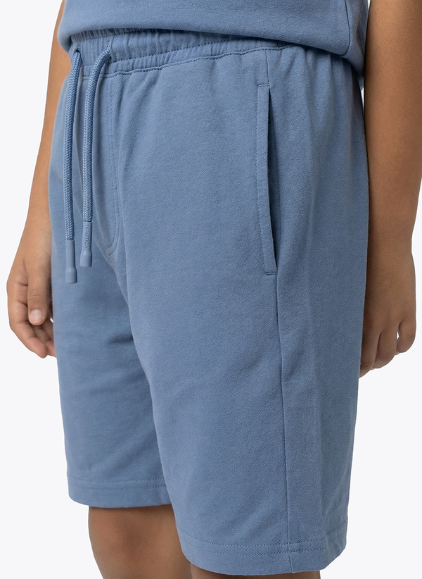 Boys Short set - White/Blue