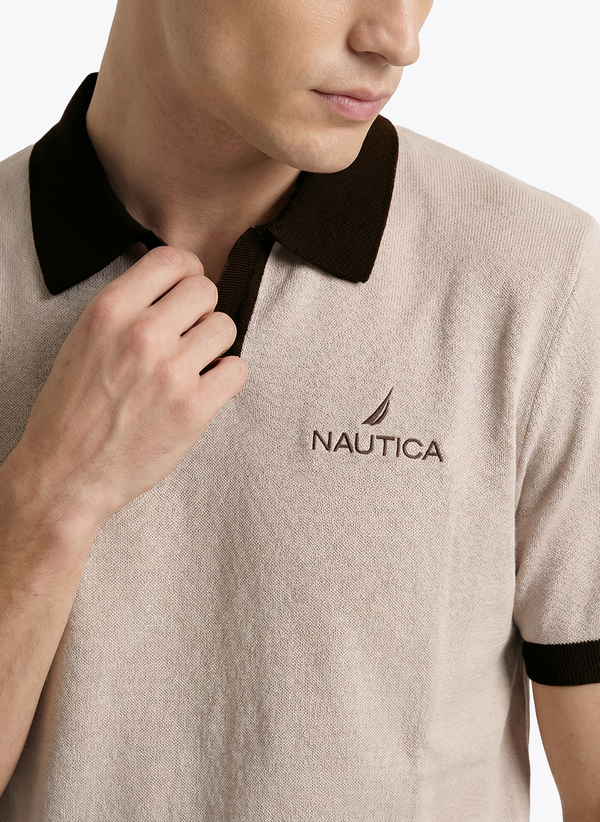 Men's Short Sleeve Polo - Adobe Rose