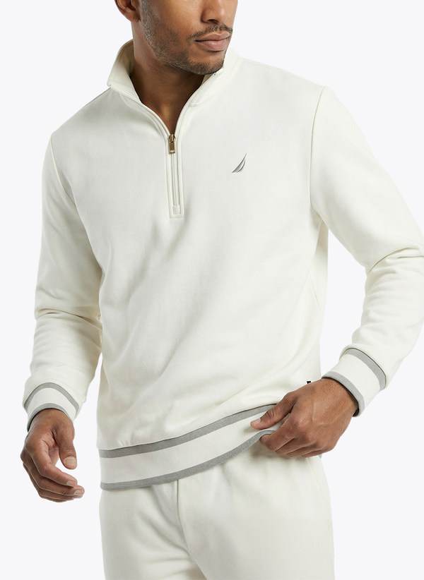 Men's Long Sleeve Sweatshirt - Whispher White