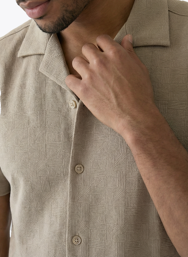 Men's Short Sleeve Shirt - Moss Grey