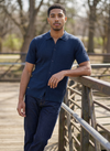 Men's Short Sleeve Shirt - Navy