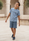 Boys Crew Neck T-shirt - Light Blue
