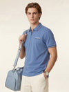 Men's Solid Polo T-Shirt - Dusty Blue
