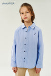 Solid Blue Long Sleeve Shirt