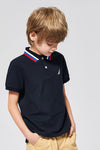 Printed Short Sleeve Polo Shirt