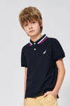 Printed Short Sleeve Polo Shirt
