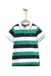 Printed Short Sleeve Polo Shirt
